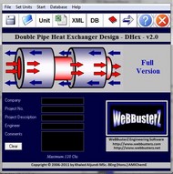 Double Pipe Heat Exchanger Design screenshot